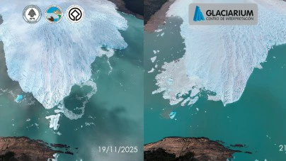 Alarma en el Glaciar: en dos meses, el Perito Moreno mostró fuerte retroceso